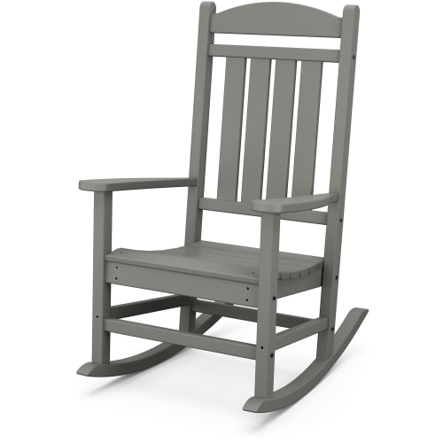 Cape Soleil, Verde Porch Rocker in Slate Gray